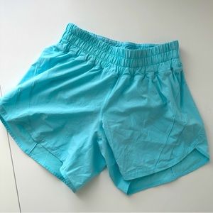 Lululemon Track that mid-rise shorts, 6, Blue Glow